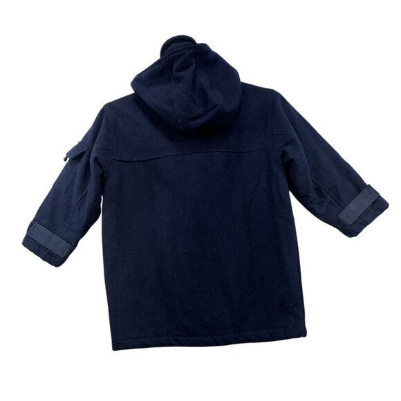 Gap Kids Wool-Blend Hooded Coat XS (S) Navy Quilted Lining & Large Pockets - Picture 6 of 10